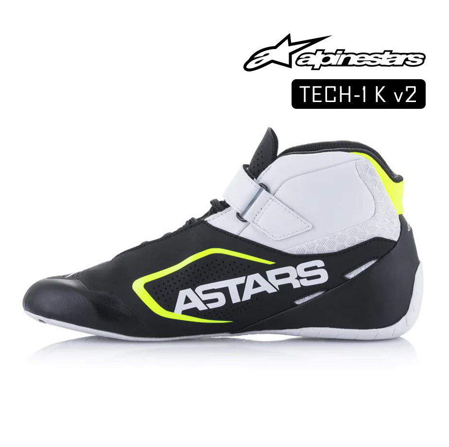 Alpinestars Kart Boot-TECH 1K V2 - Black/White