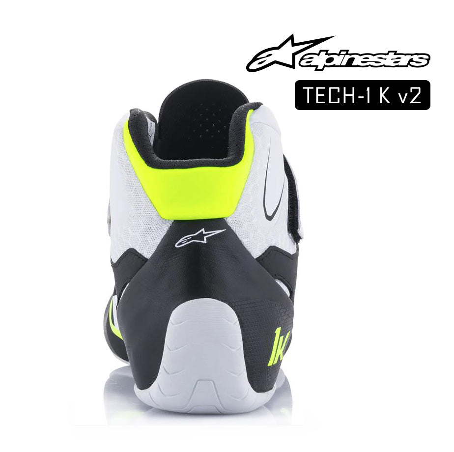 Alpinestars Kart Boot-TECH 1K V2 - Black/White