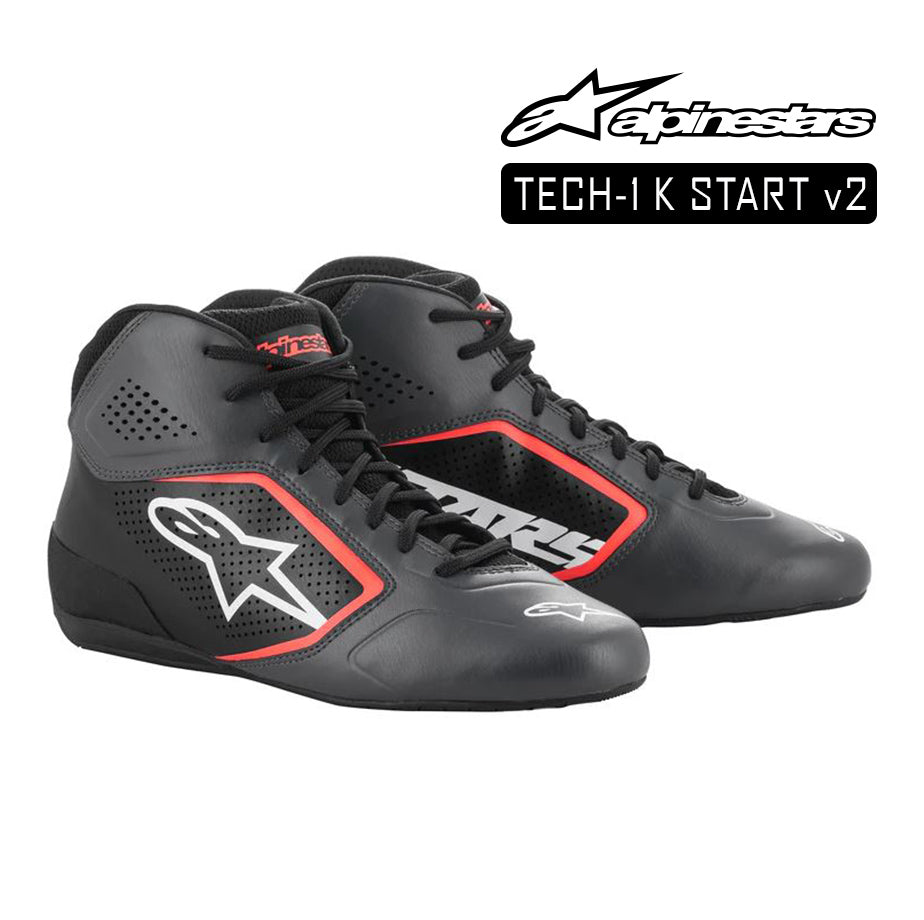 Alpinestars Kart Boot-TECH 1K STARTv2-AshBk/Orange