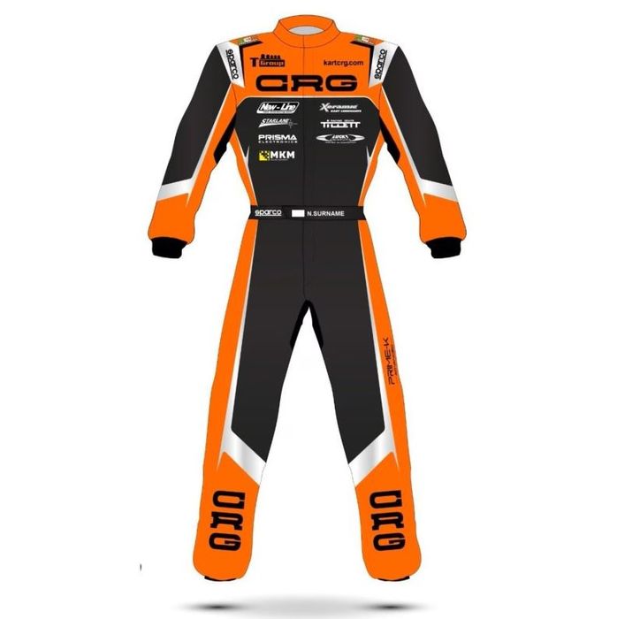 CRG Suit Sparco Orange Black SIZE48
