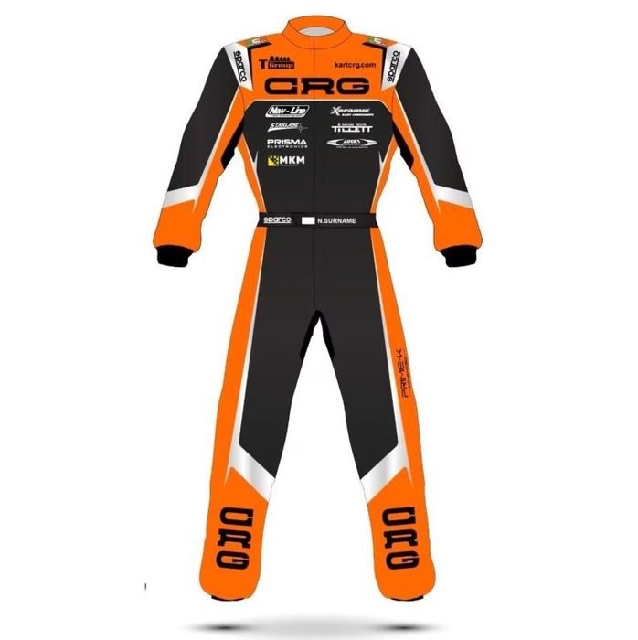 CRG Suit Sparco Orange Black SIZE50
