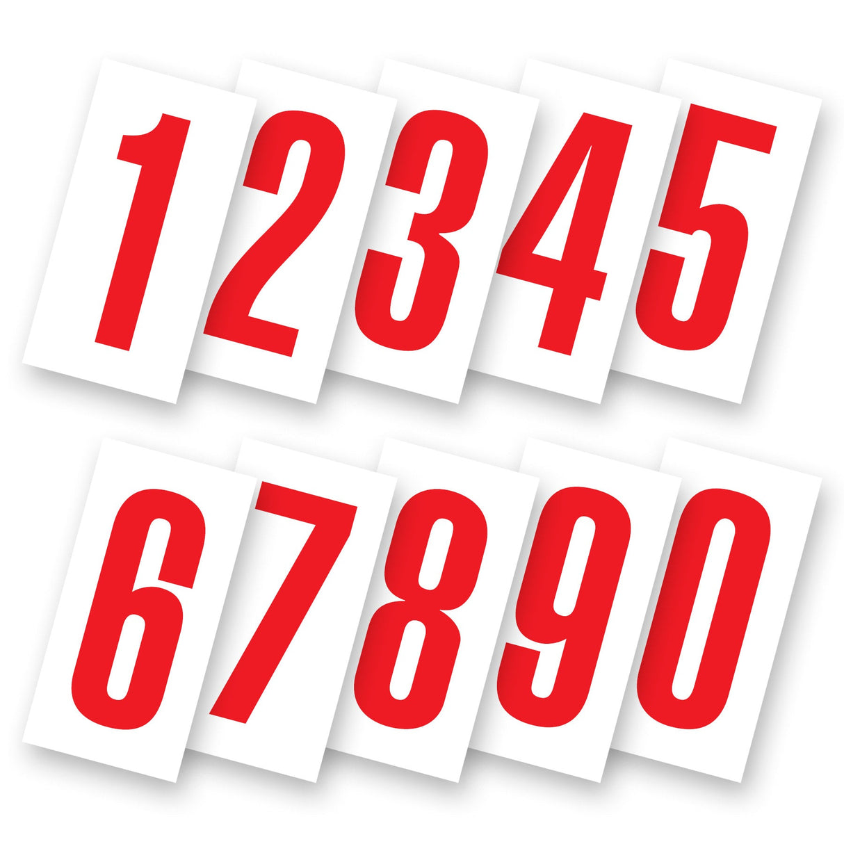 Kartech Number Nassau & Rear Spoiler White|Red