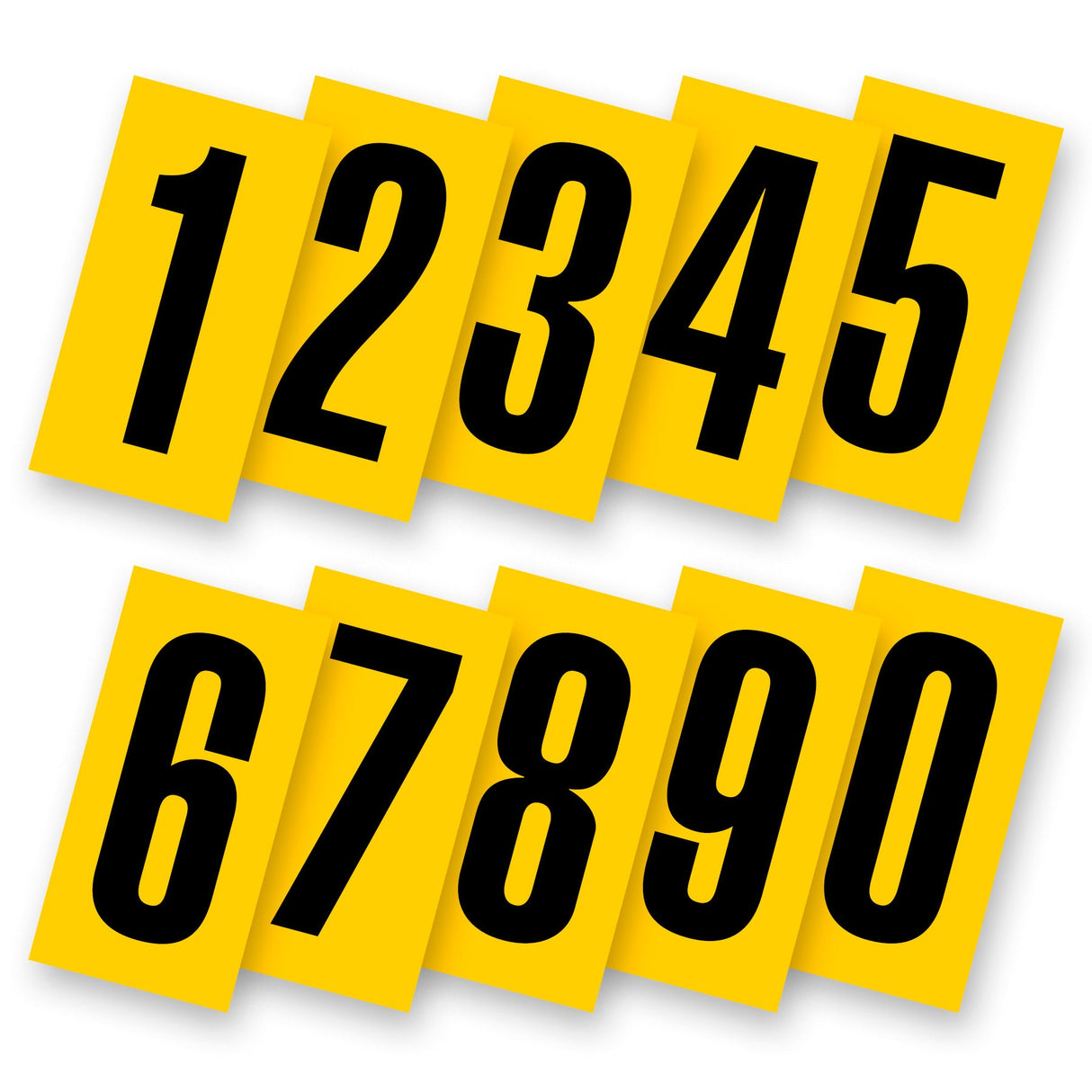 Kartech Number Nassau & Rear Spoiler Yellow | Black