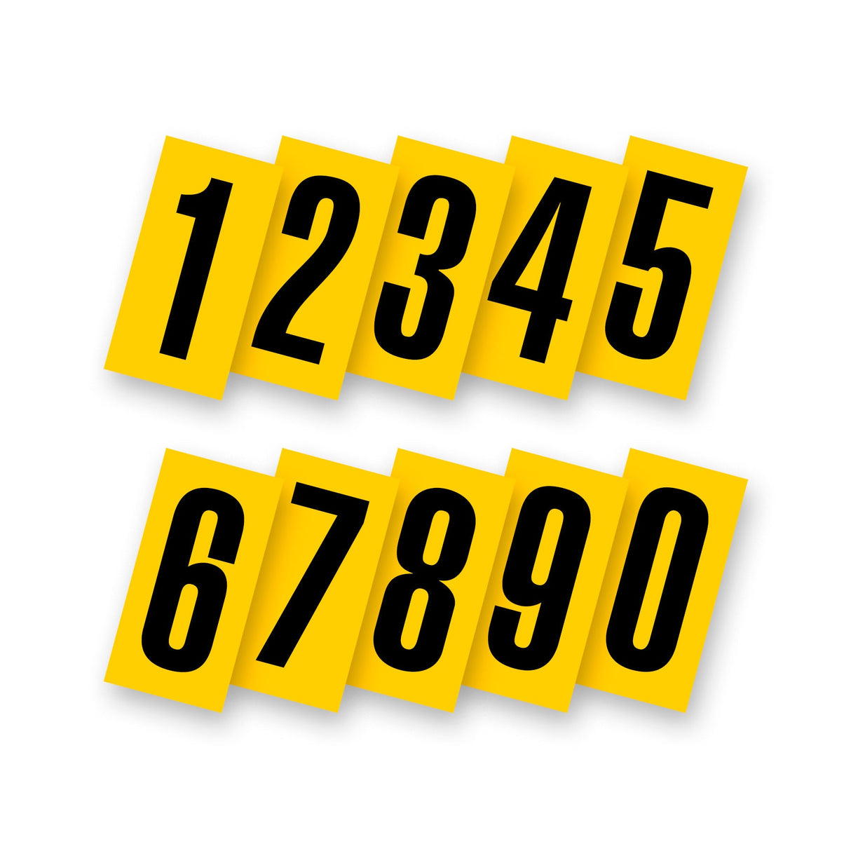 Kartech Number Side Pod Yellow|Black