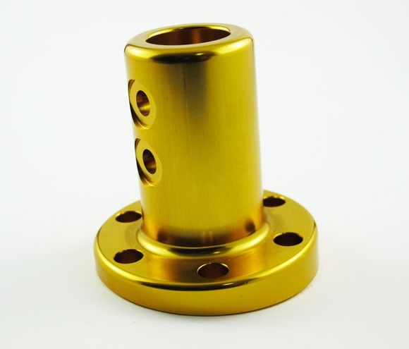 Steering Boss 19mm Gold Angled, kart steering & front end part