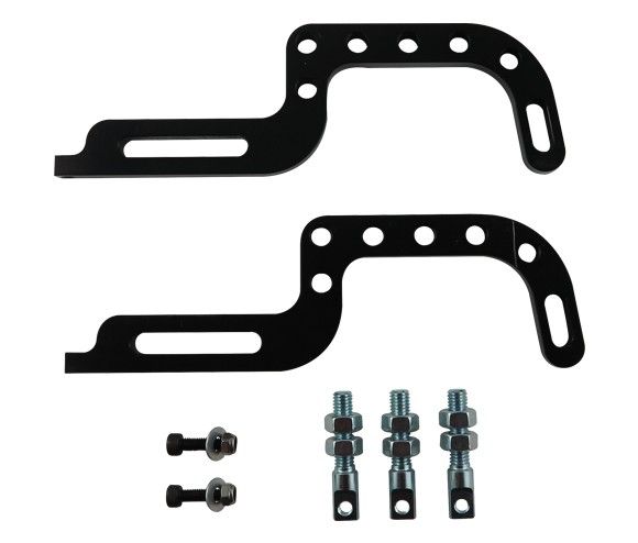 Pedal Back Brackets 2pc Set, kart pedals & controls part