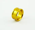 Spacer/Stub/17mm X 10/Alu/Gold, kart steering & front end part