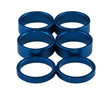 25mm Blue Stub Spacer Kit 6pcs, kart steering and front end part
