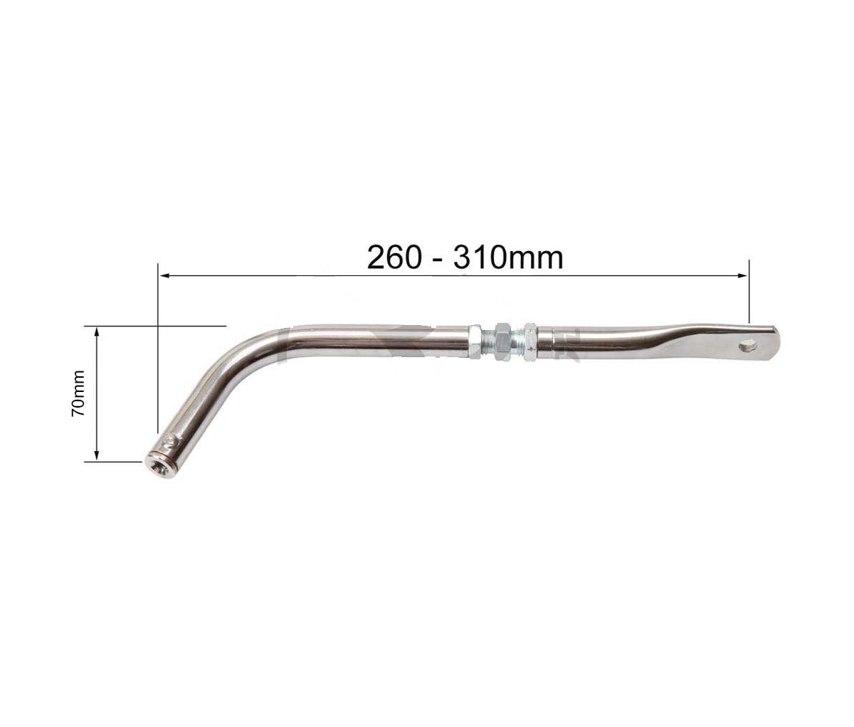 Adjustable Seat Stay Curved Short, kart seats and floorpan part