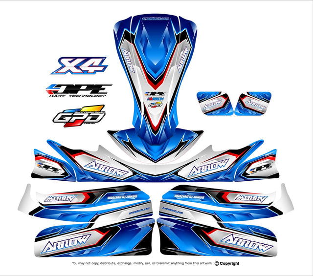 Arrow Sticker Kit X4