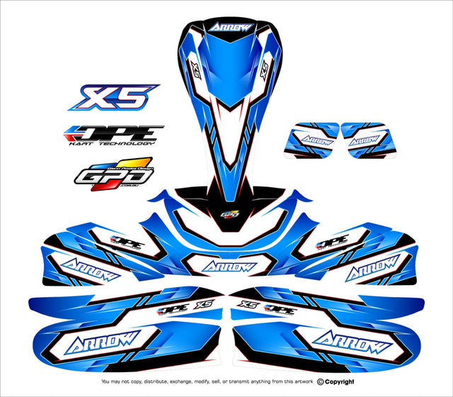Arrow Sticker Kit X5