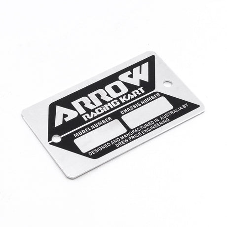 Arrow Chassis Number Plate AX6-K2000