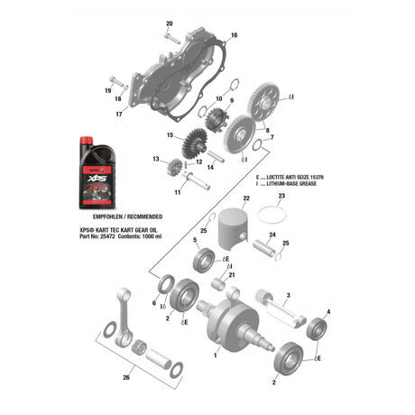 Rotax Crankcase EVO DD2 Black