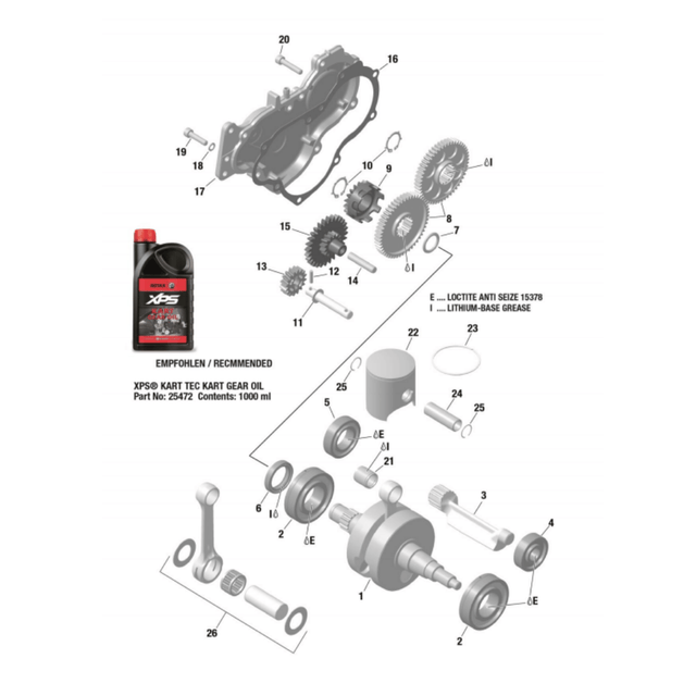 Rotax Crankshaft Assembly EVO DD2