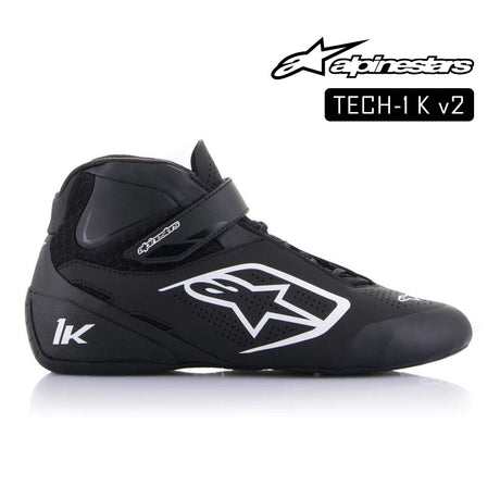 Alpinestars Kart Boot-TECH 1K V2 - Black/White/Yellow