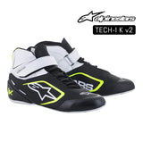 Alpinestars Kart Boot-TECH 1K V2 - Black/White/Yellow