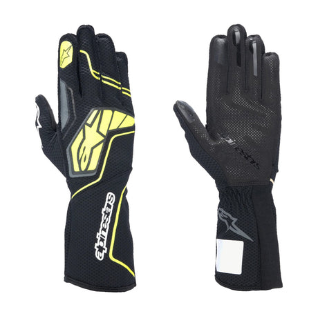 Alpinestars Kart Gloves-TECH 1-KX V4 - Grey/Black/Yellow