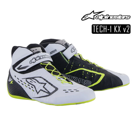 Alpinestars Kart Boot-TECH 1 KX V2 -Black/White/Yellow