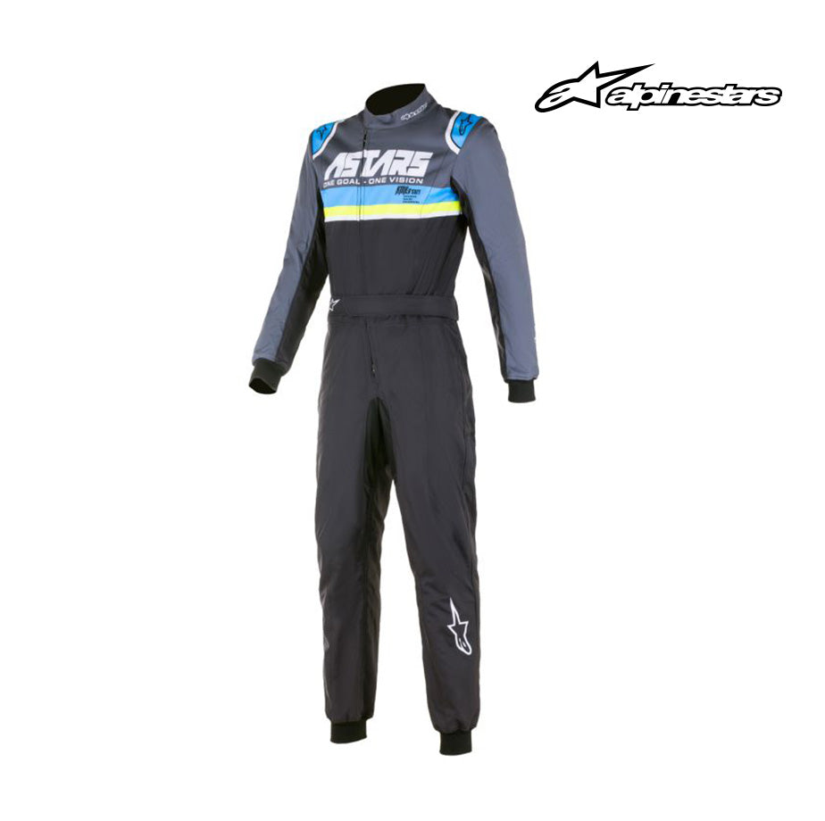 Alpinestars Kart Suit-KMX-9 v2 GRAPH-Black/Cyan/Yellow