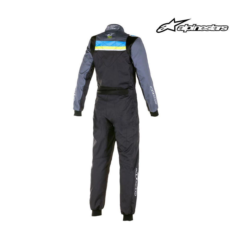 Alpinestars Kart Suit-KMX-9 v2 GRAPH-Black/Cyan/Yellow