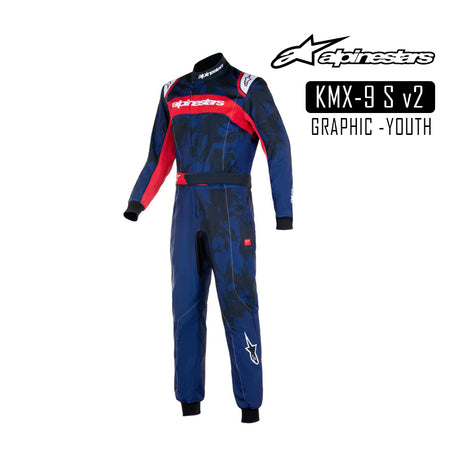 Alpinestars Suit-KMX-9 v2S GRAPH-Navy/Red-120