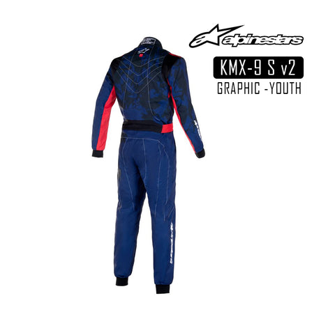 Alpinestars Suit-KMX-9 v2S GRAPH-Navy/Red-130