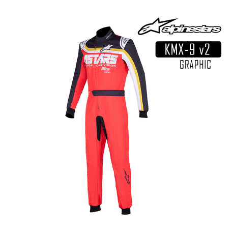 Alpinestars Suit-KMX-9 v2 GRAPH-Red/Black/Brass