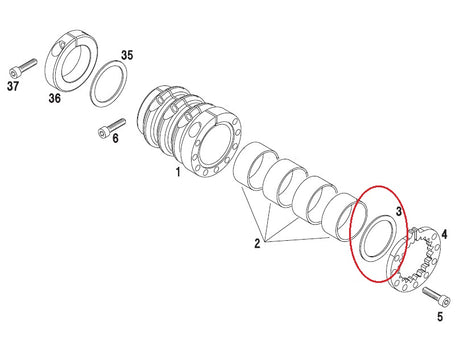 Rotax Drive Coupling Thrust Washer - DD2