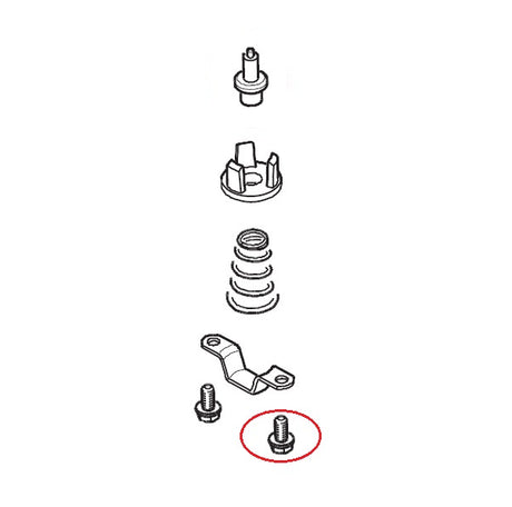 Thermostat Screw for Retaining Bracket - 4x8mm