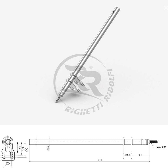 CRG Steering Column 521MM x M8 Suit CRG