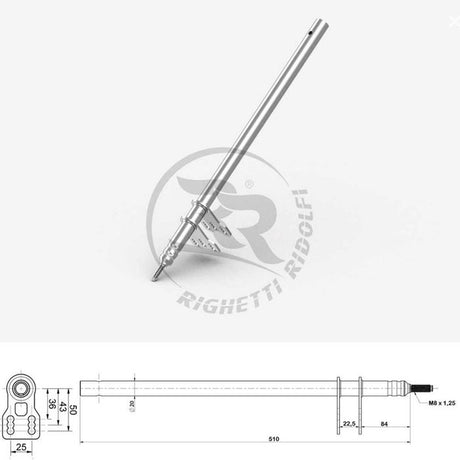 CRG Steering Column 521MM x M8 Suit CRG