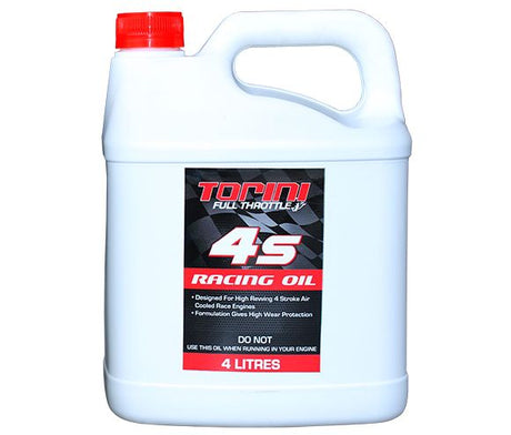 Torini 4S Racing Oil 4LTR — kart oils and lubricants at Velocity Kart Shop