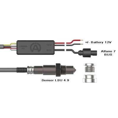 Alfano Lambda Kit - Controler+Sensor+Ring+Nut