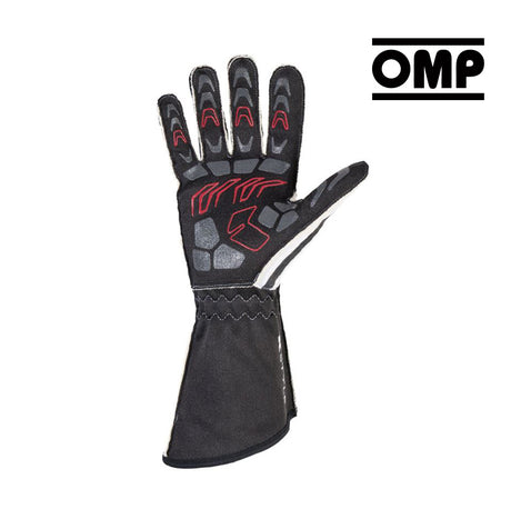 OMP Kart Gloves - KS-1R - Black/White/Grey