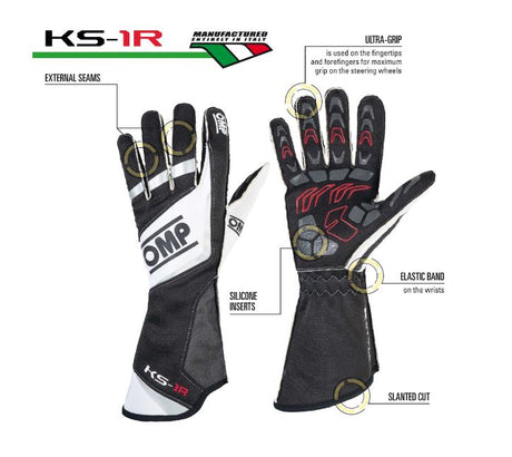 OMP Kart Gloves - KS-1R