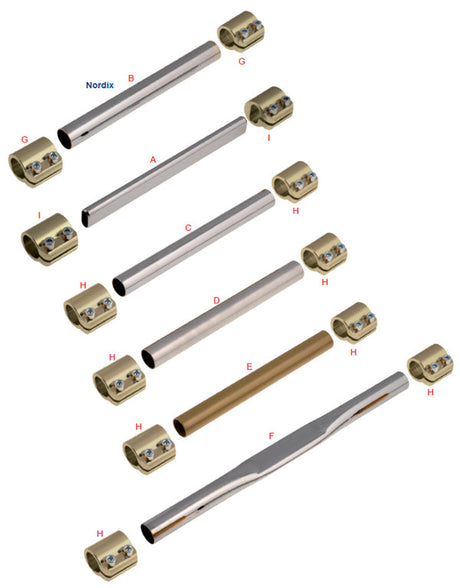 OTK Round Front Torsion Bar 30x1mm Chrome