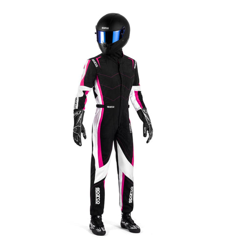Sparco Kart Suit - KERB ADV LADY-K07 BK/WH/PNK-120