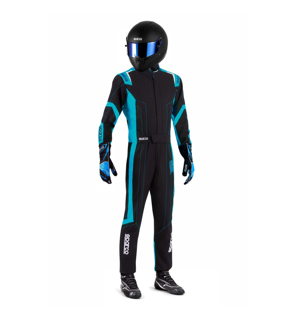 Sparco Kart Suit - THUNDER ADV-K30 BLK/BLU-130