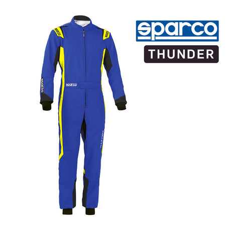 Sparco Kart Suit - THUNDER 2020-Blue/Yellow