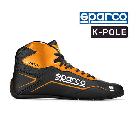 Sparco Kart Boots - K-POLE - Black/Orange