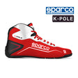 Sparco Kart Boots - K-POLE - Red/White