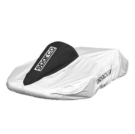 Sparco Kart Cover - Silver with Black