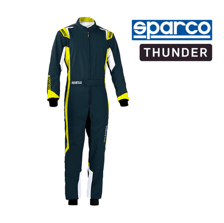 Sparco Kart Suit - THUNDER2020-Grey/Yellow-120