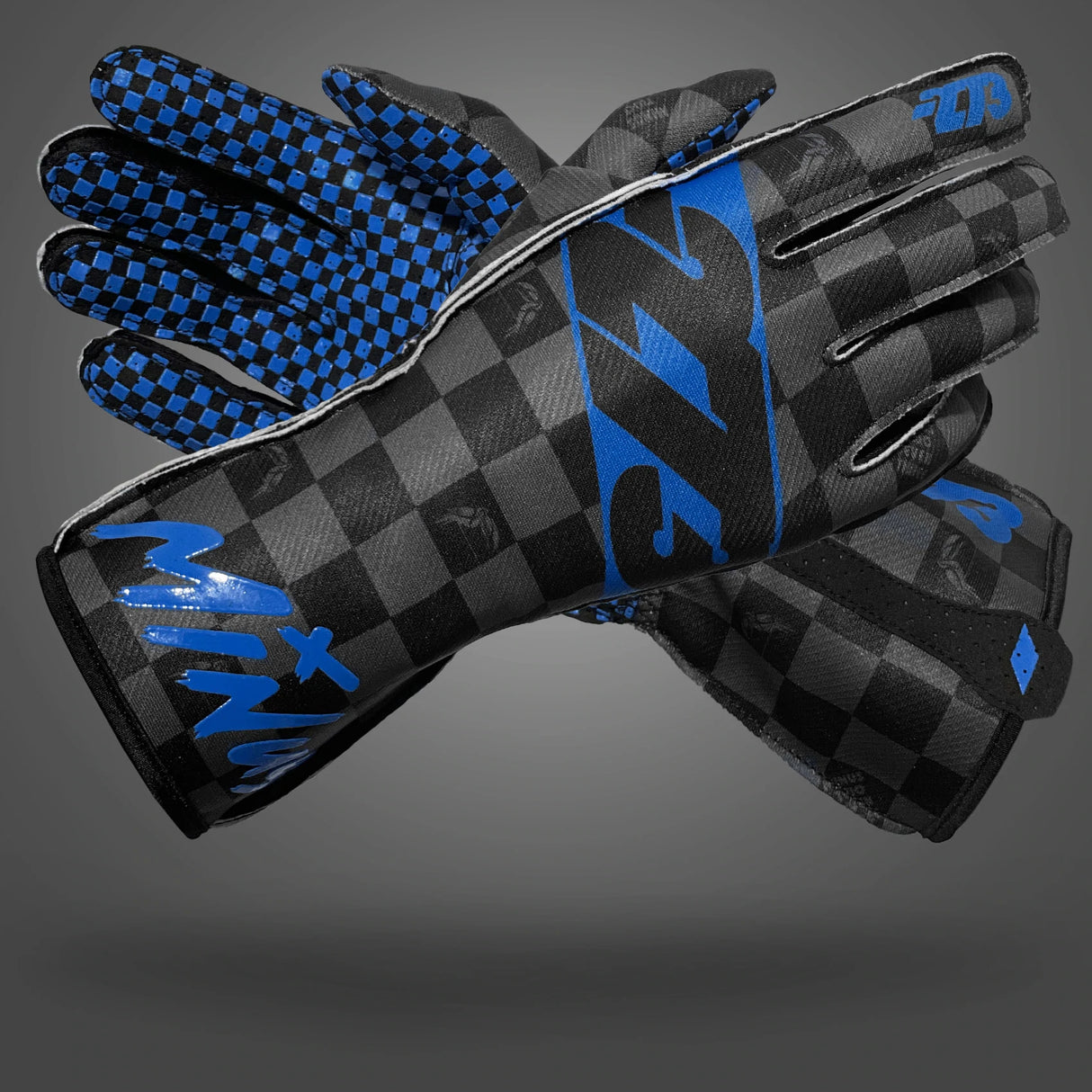 -273 Crenshaw Glove Blue Black - Medium