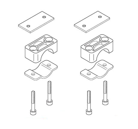 Battery Cradle Clamp Kit -Suits 28/30/32mm Chassis