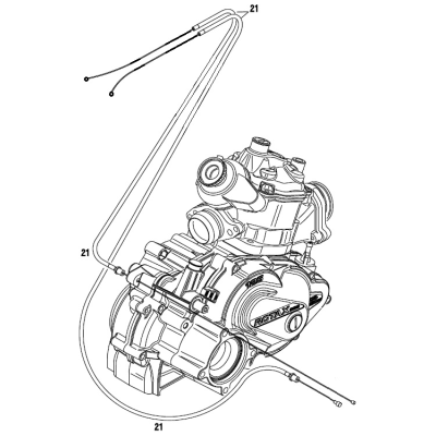 Gear Shift Cable - Universal (Suits New Paddle Shift) - DD2
