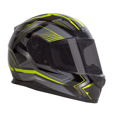 RXT ZED Helmet - Full Face Black/Yellow - XS